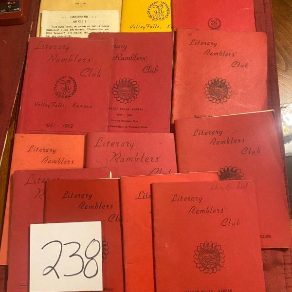 Photo of VF 1960 Literary Ramblers Club Booklets