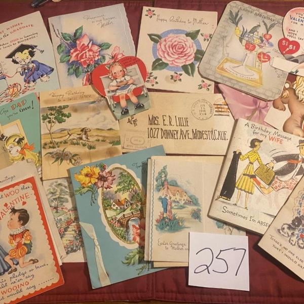 Photo of Vintage Used Cards