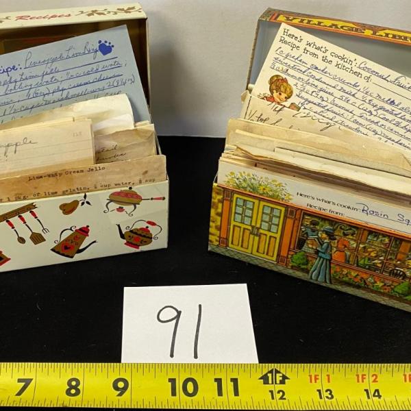 Photo of Vintage Recipe Boxes FULL