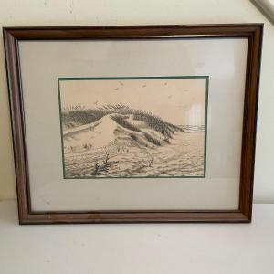 Photo of Framed Joseph Joko Print - Sand Dune Scene