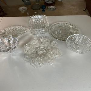 Photo of Lot of Glass Serving Dishes
