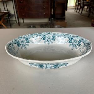 Photo of Antique Staffordshire Blue and White Platter