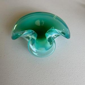 Photo of Cenedese Murano Fade Art Glass Biomorphic Organic Shape Bowl