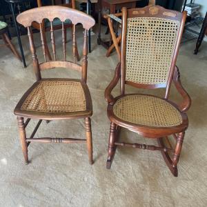 Photo of Victorian Cane Seat and Back Chairs