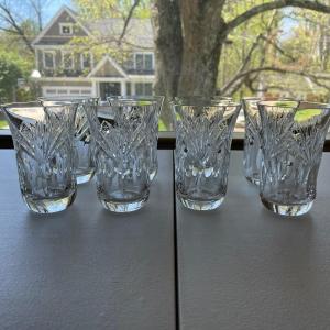 Photo of 6 Crystal Flat Tumblers Andernach by Nachtmann
