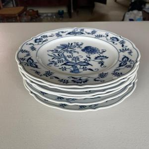 Photo of Set of 6 Blue Vintage Danube Dessert / Bread Bowls