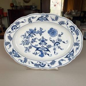 Photo of One Blue Vintage Danube Serving Dish Platter