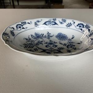Photo of One Blue Vintage Danube Serving Vegetable Dish Platter