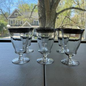 Photo of Tiffin-Franciscan Rambler Rose Clear Stem Water / Juice Glasses