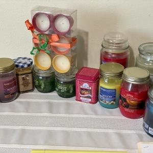 Photo of Large lot of candles in jars