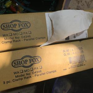 Photo of PAIR Shop Fox 3pc Parallel Clamp Racks In Box