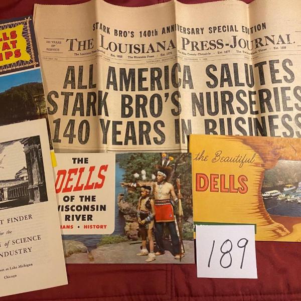 Photo of 1956 Trip Paper and Brochures