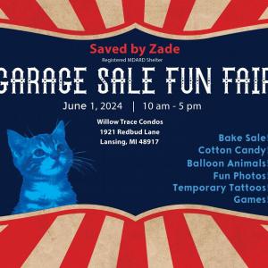 Photo of Saved by Zade Cat shelter garage sale and fun fair