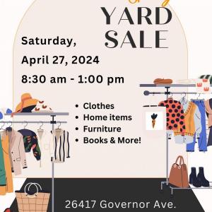 Photo of Yard Sale Saturday, April 27th (New & Used)