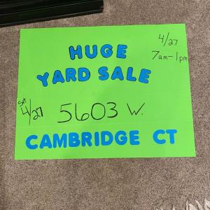 Photo of Multi family yard sale, lots of nice things priced cheap.