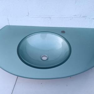 Photo of Beautiful glass sink for vanity mount.