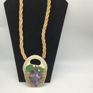 Photo of Vintage Mosaic grape design Necklace