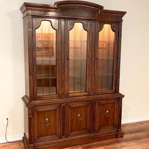 Photo of DREXEL ~ Francesca ~ Solid Wood Lighted China Cabinet