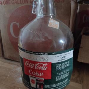 Photo of Pair of Vintage Coca Cola Fountain Syrup Gallon Bottles