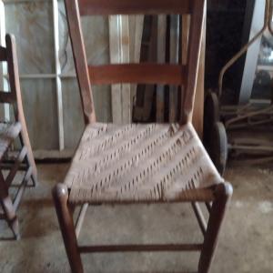 Photo of Wooden Chairs with Woven Cane Seats- Approx Twenty Pieces