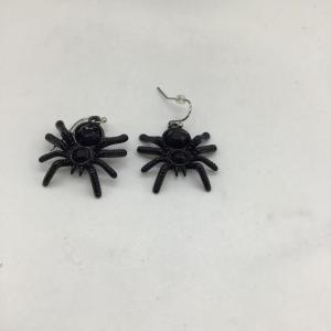 Photo of Black spider earrings