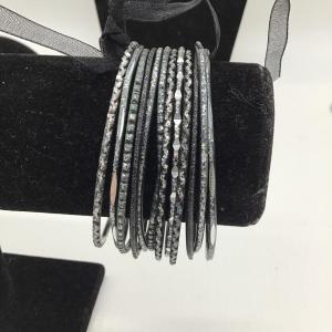 Photo of Set of black sparkly bracelets