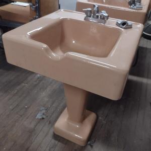Photo of Vintage Pedestal Salon Single Basin Ceramic Sink Choice A