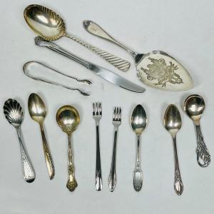 Photo of Lot of Misc. Serving flatware pieces