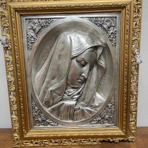 Photo of Virgin de Guadalupe Relief Framed Religious Art Metal Madonna