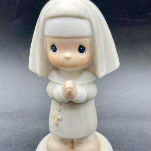 Photo of Precious moments, "Get Into the Habit of Prayer" Figurine