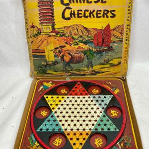 Photo of Pagoda Chinese Checkers 40's Vintage Board Game Ranger Steel