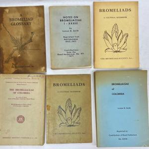 Photo of 6 vintage book lot on Bromeliads flowering house plants botany 70's