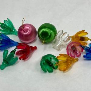 Photo of Mini miniature ornaments and colored pegs for Christmas Tree