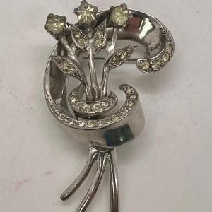 Photo of Vintage Flower Bouquet Brooch Pin