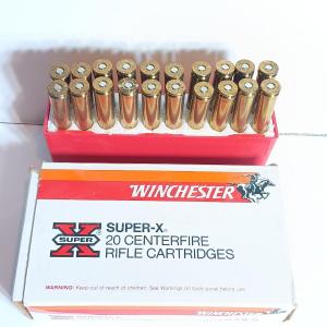 Photo of Winchester Super-X 20 centerfire rifle Cartridges - 375 H&H Magnum 300 Gr. Silve