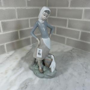 Photo of Lladro Farm girl with goose