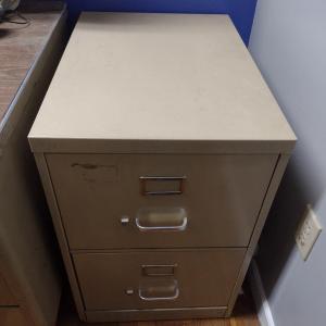 Photo of Metal Two-Drawer Filing Cabinet