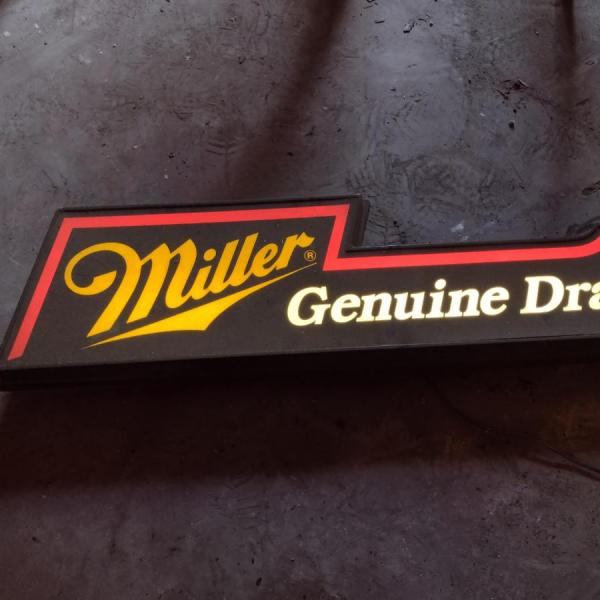 Photo of Light-Up Miller Genuine Draft Sign- In Working Condition