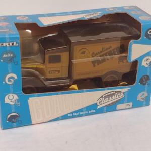 Photo of ERTL Carolina Panthers Antique Panel Van Team Die Cast Coin Bank with Box (#27)