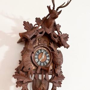 Photo of CUENDET ~ Wood “Hunters Musical Cuckoo Clock ~*Read Details