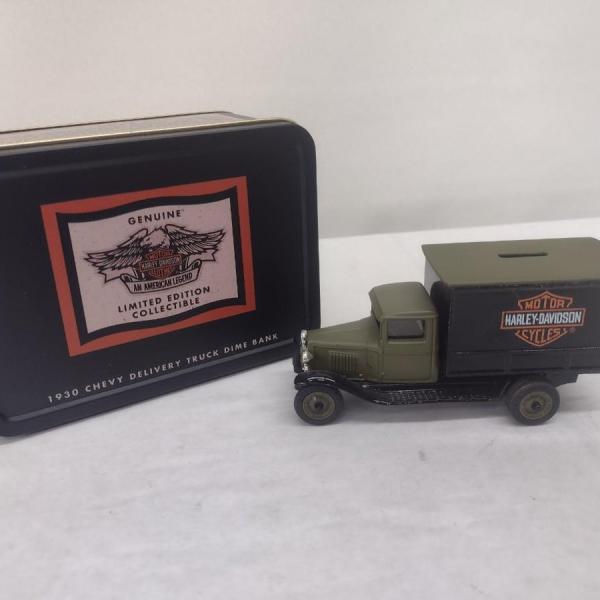 Photo of Harley-Davidson 1930 Chevy Delivery Truck Die Cast Coin Bank with Box (#17)
