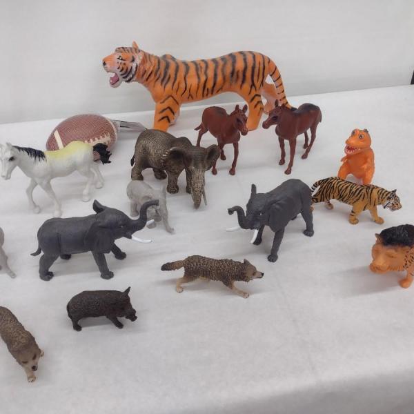 Photo of Vintage Collection of Plastic Animal Toys (Represent SEC/ACC Mascots)