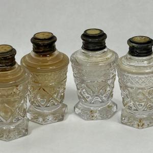 Photo of Vintage Glass Salt & Pepper Shakers 4 pcs