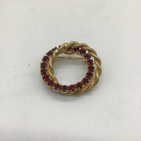 Photo of Vintage red colored design brooch