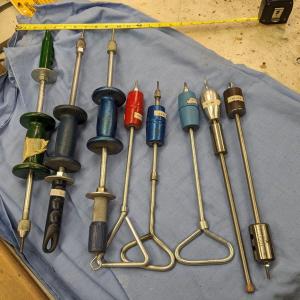 Photo of Collection of 8 Various Sized Slide Hammers