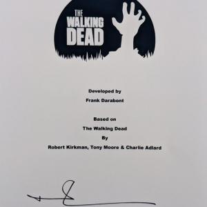 Photo of Andrew Lincoln signed The Walking Dead Signed Glossy Script Cover