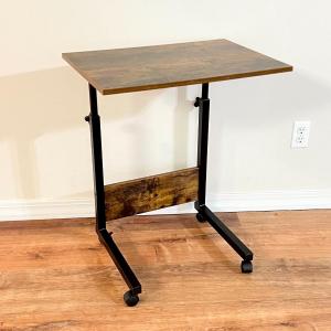 Photo of Metal / Wooden Adjustable L Shaped Rolling Table