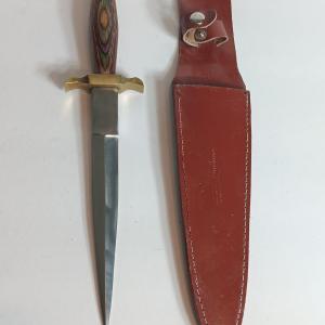 Photo of Stainless Pakistan Medieval Renaissance Dagger Knife - Wood Handle - Brass Guard