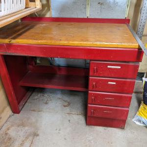Photo of Sweet Workbench Desk with Locking Drawers