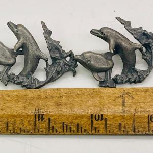 Photo of 2 Leaping Dolphin Metal Pins without backings